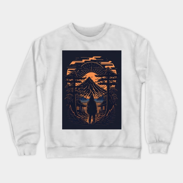 gate to the village Crewneck Sweatshirt by nrwahid